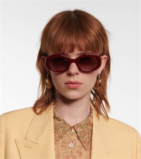 celine eyewear triomphe 01 round sunglasses|TRIOMPHE 01 SUNGLASSES IN ACETATE .